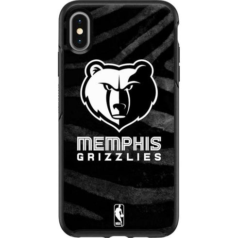 NBA Memphis Grizzlies Black Animal Print Otterbox Symmetry iPhone Skin