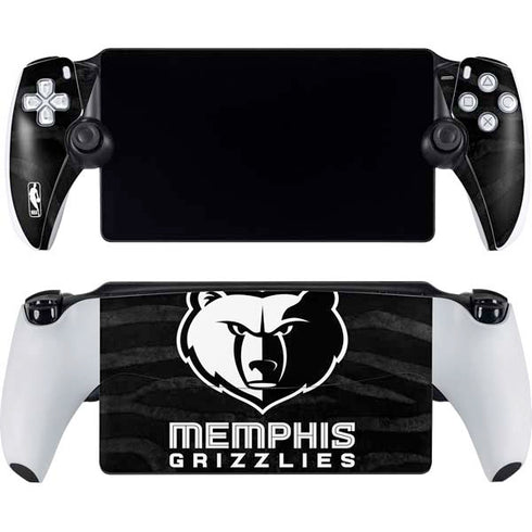 NBA Memphis Grizzlies Black Animal Print PlayStation Portal Remote Player Skin
