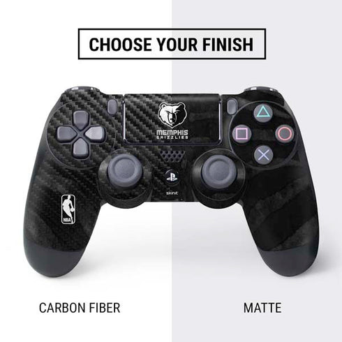 NBA Memphis Grizzlies Black Animal Print PS4 Controller Skin