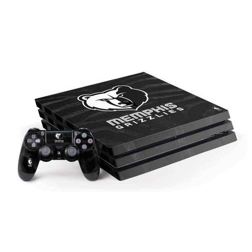 NBA Memphis Grizzlies Black Animal Print PS4 Pro Bundle Skin