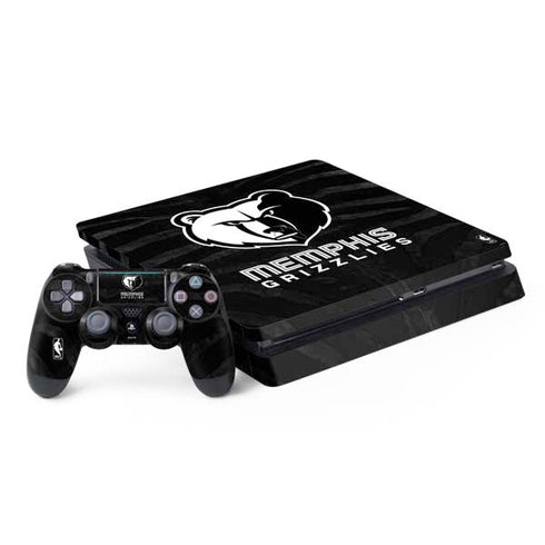 NBA Memphis Grizzlies Black Animal Print PS4 Slim Bundle Skin