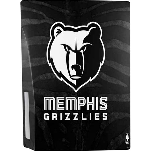NBA Memphis Grizzlies Black Animal Print PS5 Console Skin