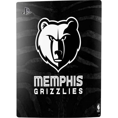 NBA Memphis Grizzlies Black Animal Print PS5 Digital Edition Console Skin