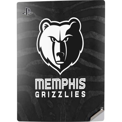 NBA Memphis Grizzlies Black Animal Print PS5 Digital Edition Console Skin