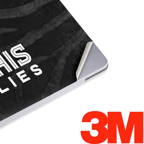 NBA Memphis Grizzlies Black Animal Print Surface Laptop 3 13.5in Skin