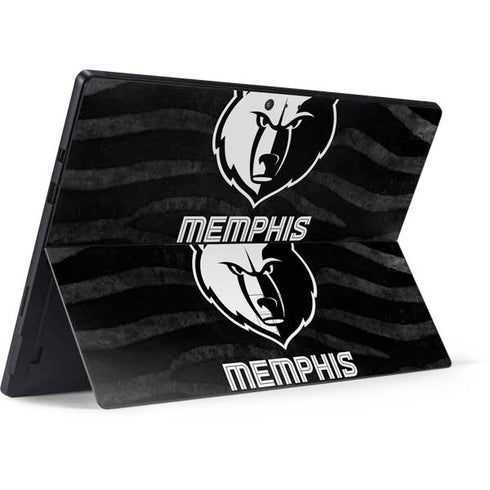 NBA Memphis Grizzlies Black Animal Print Surface Pro 6 Skin
