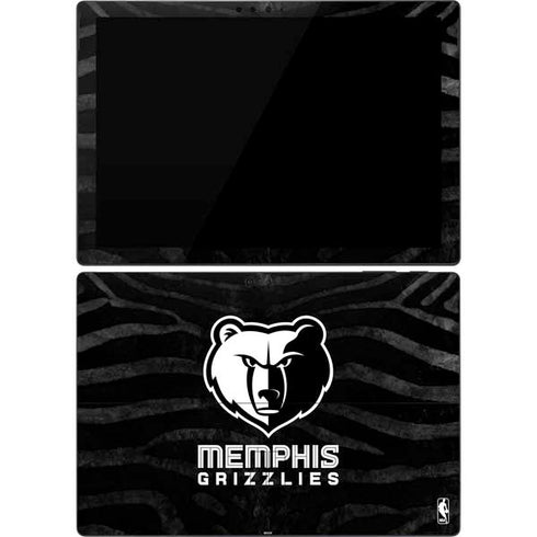 NBA Memphis Grizzlies Black Animal Print Surface Pro 7 Skin