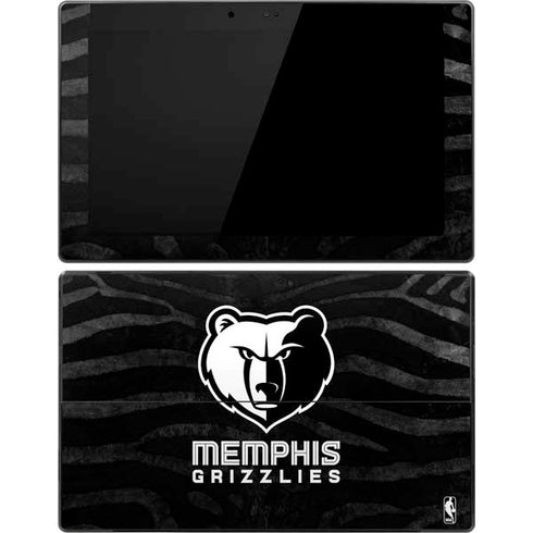 NBA Memphis Grizzlies Black Animal Print Surface Pro Tablet Skin