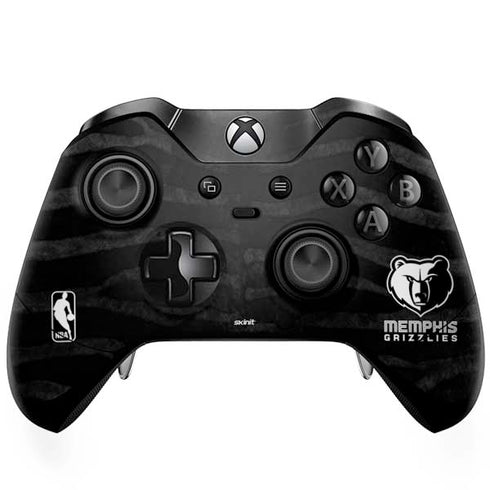 NBA Memphis Grizzlies Black Animal Print Xbox One Elite Controller Skin