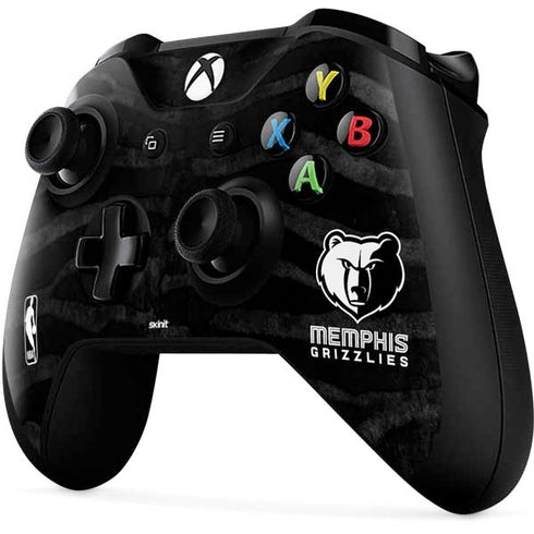 NBA Memphis Grizzlies Black Animal Print Xbox One X Controller Skin