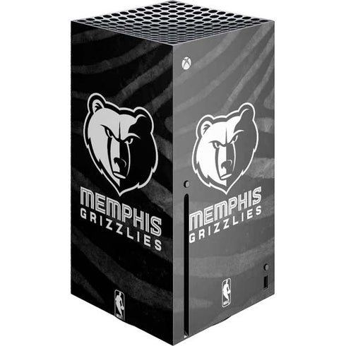 NBA Memphis Grizzlies Black Animal Print Xbox Series X Console Skin