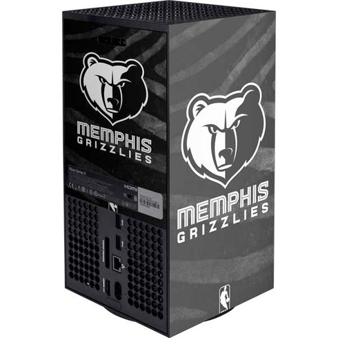 NBA Memphis Grizzlies Black Animal Print Xbox Series X Console Skin