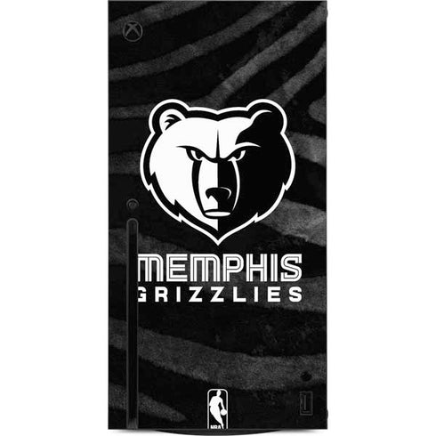 NBA Memphis Grizzlies Black Animal Print Xbox Series X Console Skin