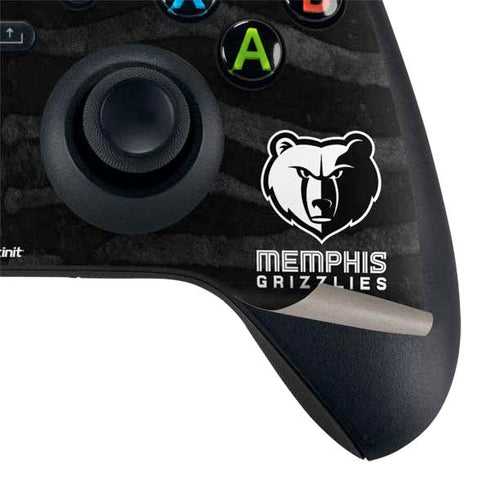 NBA Memphis Grizzlies Black Animal Print Xbox Series X Controller Skin
