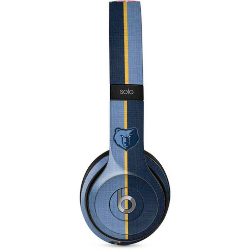 NBA Memphis Grizzlies Canvas Beats Solo 2 Wired Skin