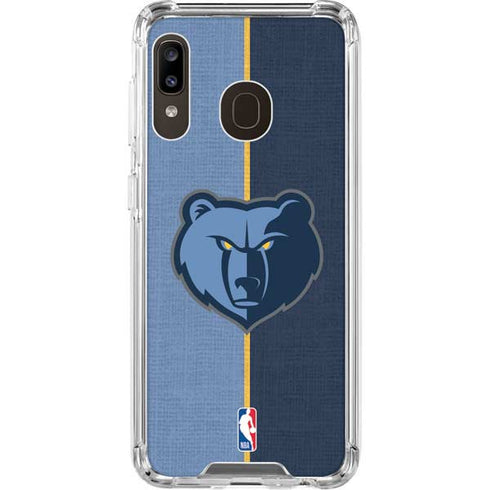 NBA Memphis Grizzlies Canvas Galaxy A30 Clear Case