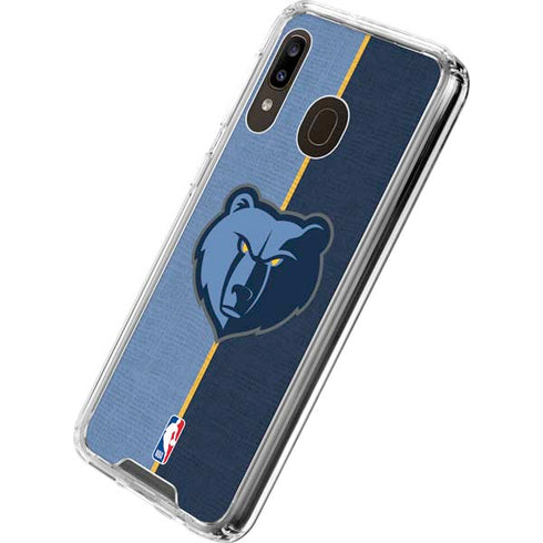 NBA Memphis Grizzlies Canvas Galaxy A30 Clear Case