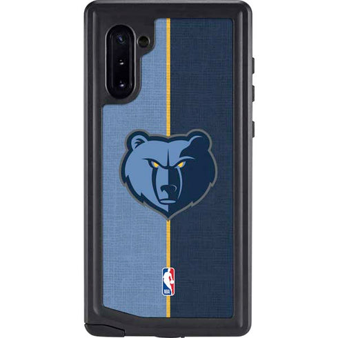 NBA Memphis Grizzlies Canvas Galaxy Note 10 Waterproof Case