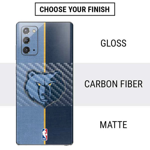 NBA Memphis Grizzlies Canvas Galaxy Note20 5G Skin
