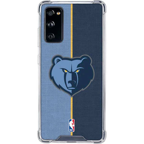 NBA Memphis Grizzlies Canvas Galaxy S20 FE Clear Case