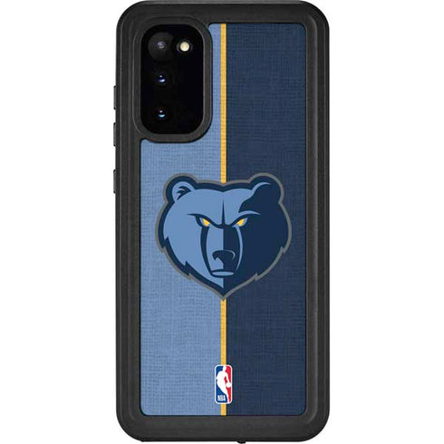 NBA Memphis Grizzlies Canvas Galaxy S20 Waterproof Case
