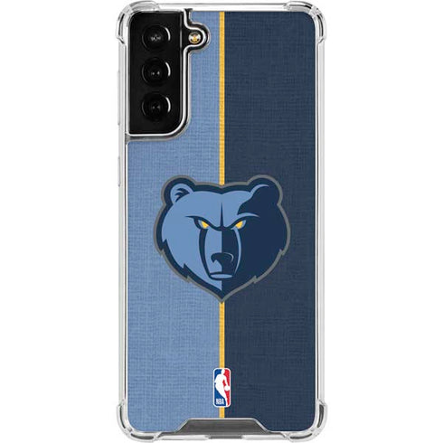NBA Memphis Grizzlies Canvas Galaxy S21 FE Clear Case