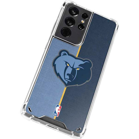 NBA Memphis Grizzlies Canvas Galaxy S21 Ultra 5G Clear Case