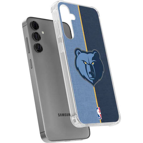 NBA Memphis Grizzlies Canvas Galaxy S24 Plus Clear Case