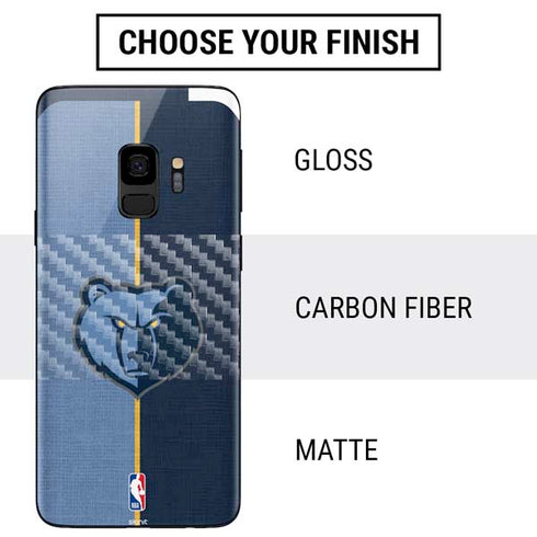 NBA Memphis Grizzlies Canvas Galaxy S9 Skin