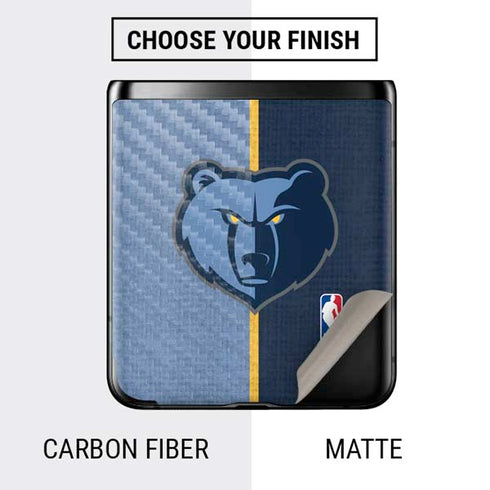NBA Memphis Grizzlies Canvas Galaxy Z Flip Skin
