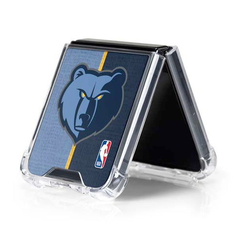 NBA Memphis Grizzlies Canvas Galaxy Z Flip5 5G Clear Case