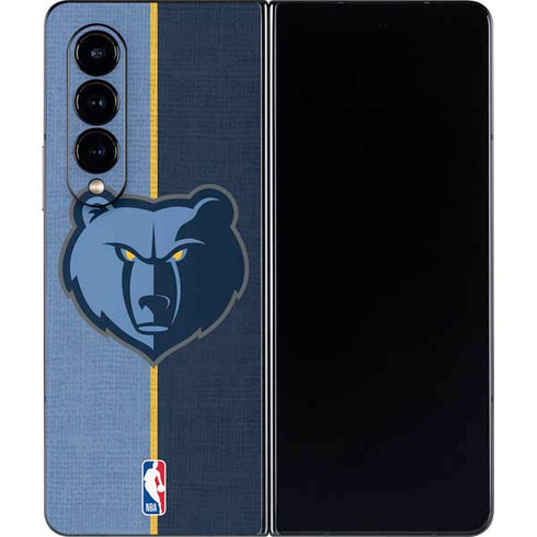 NBA Memphis Grizzlies Canvas Galaxy Z Fold4 5G Skin