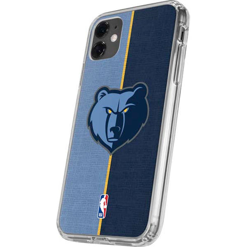 NBA Memphis Grizzlies Canvas iPhone 11 Clear Case