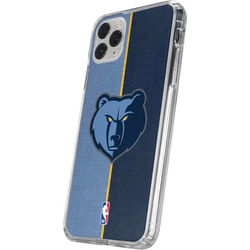 NBA Memphis Grizzlies Canvas iPhone 11 Pro Clear Case
