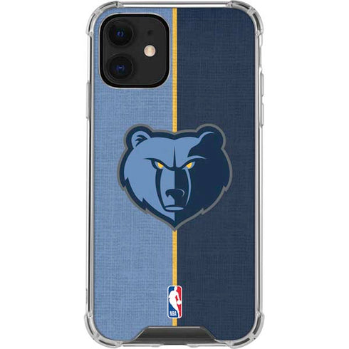 NBA Memphis Grizzlies Canvas iPhone 12 Clear Case