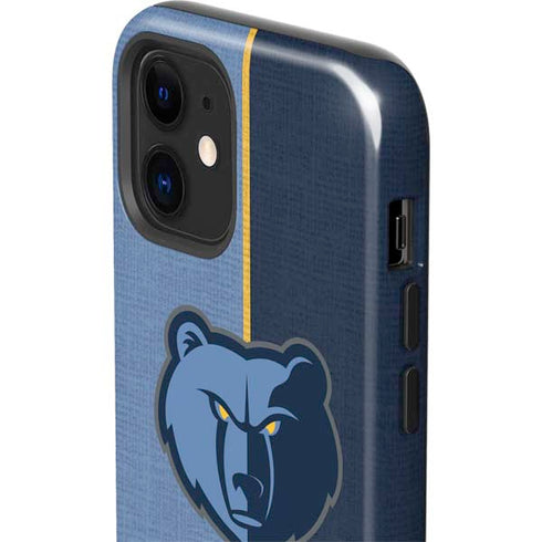 NBA Memphis Grizzlies Canvas iPhone 12 Impact Case