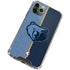 NBA Memphis Grizzlies Canvas iPhone 12 Pro Clear Case