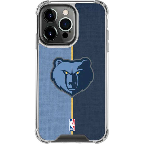 NBA Memphis Grizzlies Canvas iPhone 13 Pro Clear Case