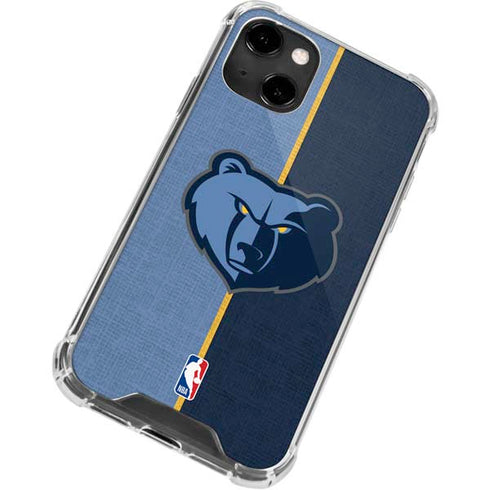 NBA Memphis Grizzlies Canvas iPhone 14 Clear Case