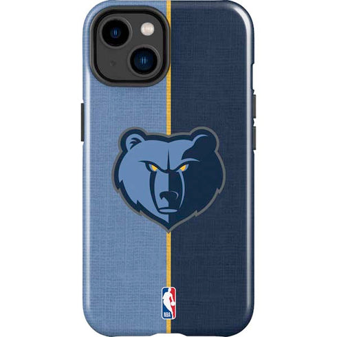 NBA Memphis Grizzlies Canvas iPhone 15 Plus Impact Case