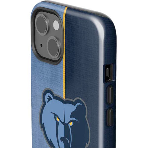 NBA Memphis Grizzlies Canvas iPhone 15 Plus Impact Case