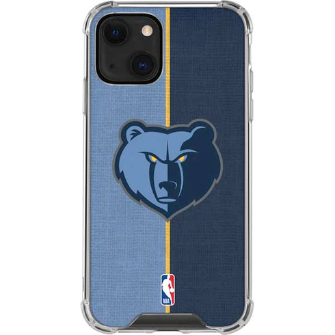 NBA Memphis Grizzlies Canvas iPhone 15 Plus Clear Case