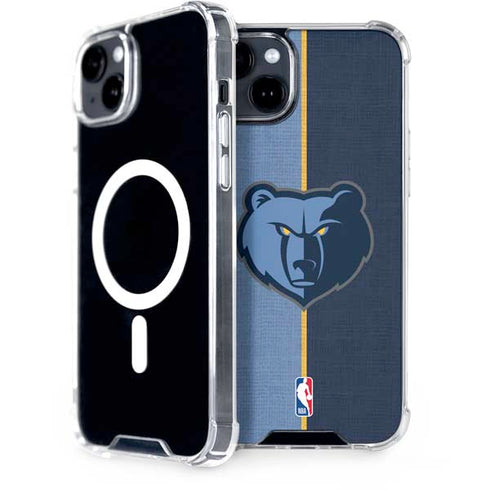 NBA Memphis Grizzlies Canvas iPhone 15 Plus MagSafe Case