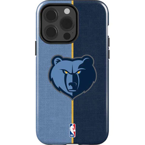 NBA Memphis Grizzlies Canvas iPhone 15 Pro Impact Case