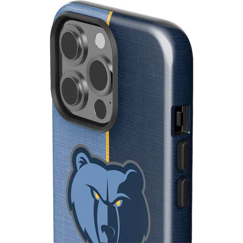 NBA Memphis Grizzlies Canvas iPhone 15 Pro Impact Case