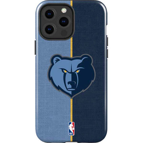 NBA Memphis Grizzlies Canvas iPhone 15 Pro Max Impact Case