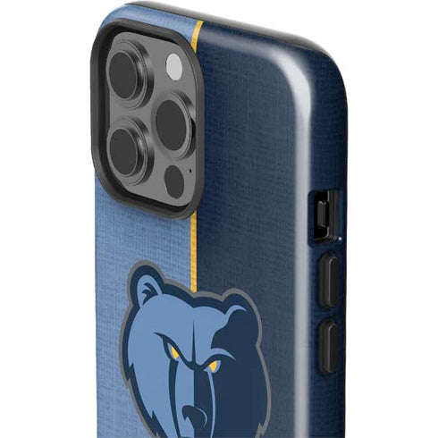NBA Memphis Grizzlies Canvas iPhone 15 Pro Max Impact Case