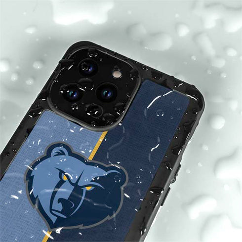 NBA Memphis Grizzlies Canvas iPhone 14 Pro Max Waterproof Case