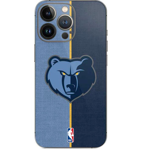 NBA Memphis Grizzlies Canvas iPhone 14 Pro Skin