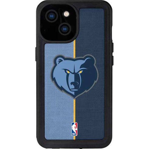 NBA Memphis Grizzlies Canvas iPhone 15 Waterproof Case